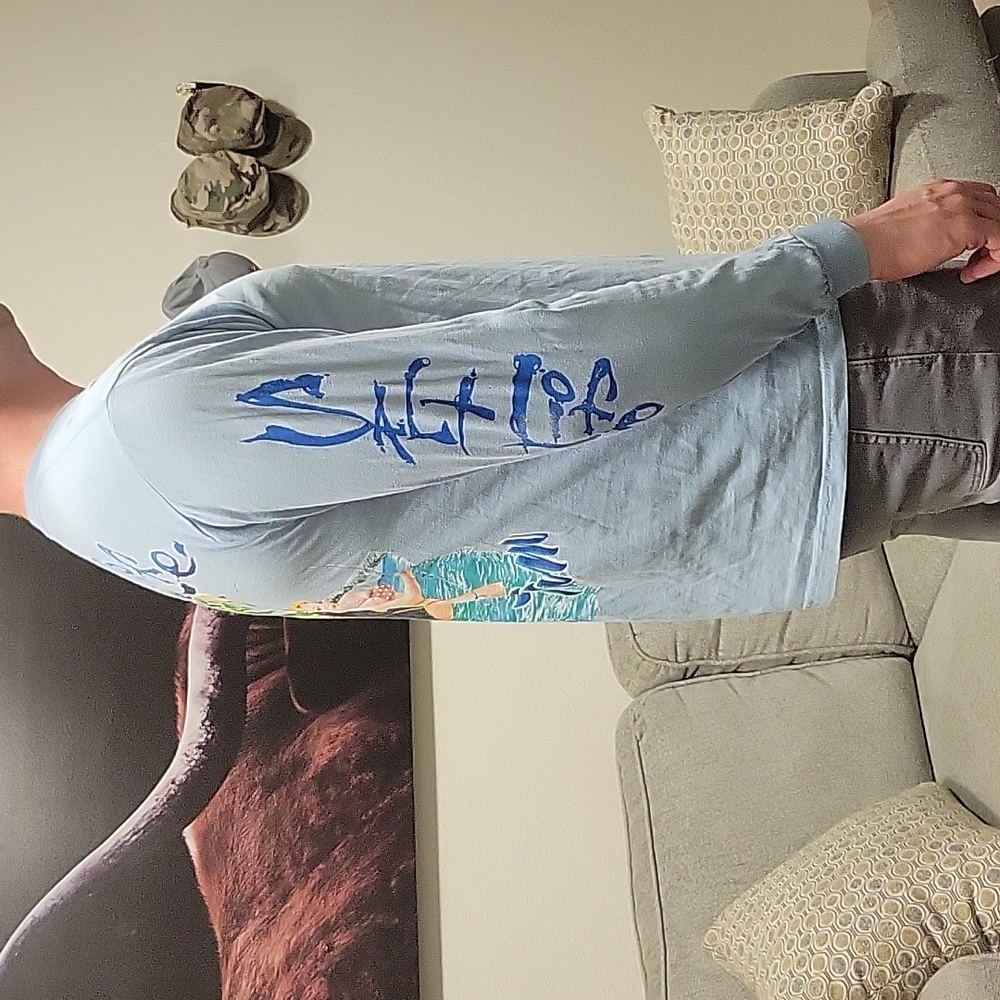 Salt Life long sleeve tee men's medium - Picture 4 of 5
